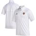 Men's adidas White Idaho State Bengals Sideline Short Sleeve Quarter-Zip Pullover Top