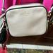 Kate Spade Bags | Kate Spade Mulberry Street Piper Beige/Bk Edging Goldtone Hw Crossbody Bag Euc | Color: Black/Cream | Size: 7”W X 6”H X 3”D