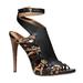 Coach Shoes | Coach Jody Mixed Print Strappy Encompassed Cage Stiletto Heels Black Snake | Color: Black/Tan | Size: 7.5