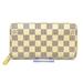 Louis Vuitton Bags | Louis Vuitton Zippy Wallet Damier Long Wallet N60019 White Damier Canvas Women | Color: White | Size: Os