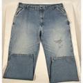 Carhartt Jeans | Carhartt Carpenter Pants Denim Jeans Distressed Blue 44 X 34 | Color: Blue | Size: 44