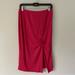 Free People Skirts | Intimately Free People Pink/Red Ribbed Open Slit Midi Skirt Size L | Color: Pink/Red | Size: L