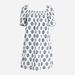 J. Crew Dresses | J.Crew Afternoon Dress In Gathered Floral Block Print | Color: Blue/White | Size: Xs