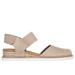 Skechers Women's BOBS Desert Kiss - Sun Shining Sandals | Size 5.0 | Natural | Textile | Vegan | Machine Washable