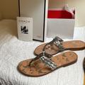 Coach Shoes | Coach Silver Sandal Size 6 Nib Matches Coach Silver Wedge Previous Post. | Color: Silver | Size: 6