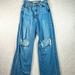 Levi's Jeans | Levis Big E High Loose Jeans Size 25 Distressed Relaxed Fit Y2k Baggy High Waist | Color: Blue | Size: 25