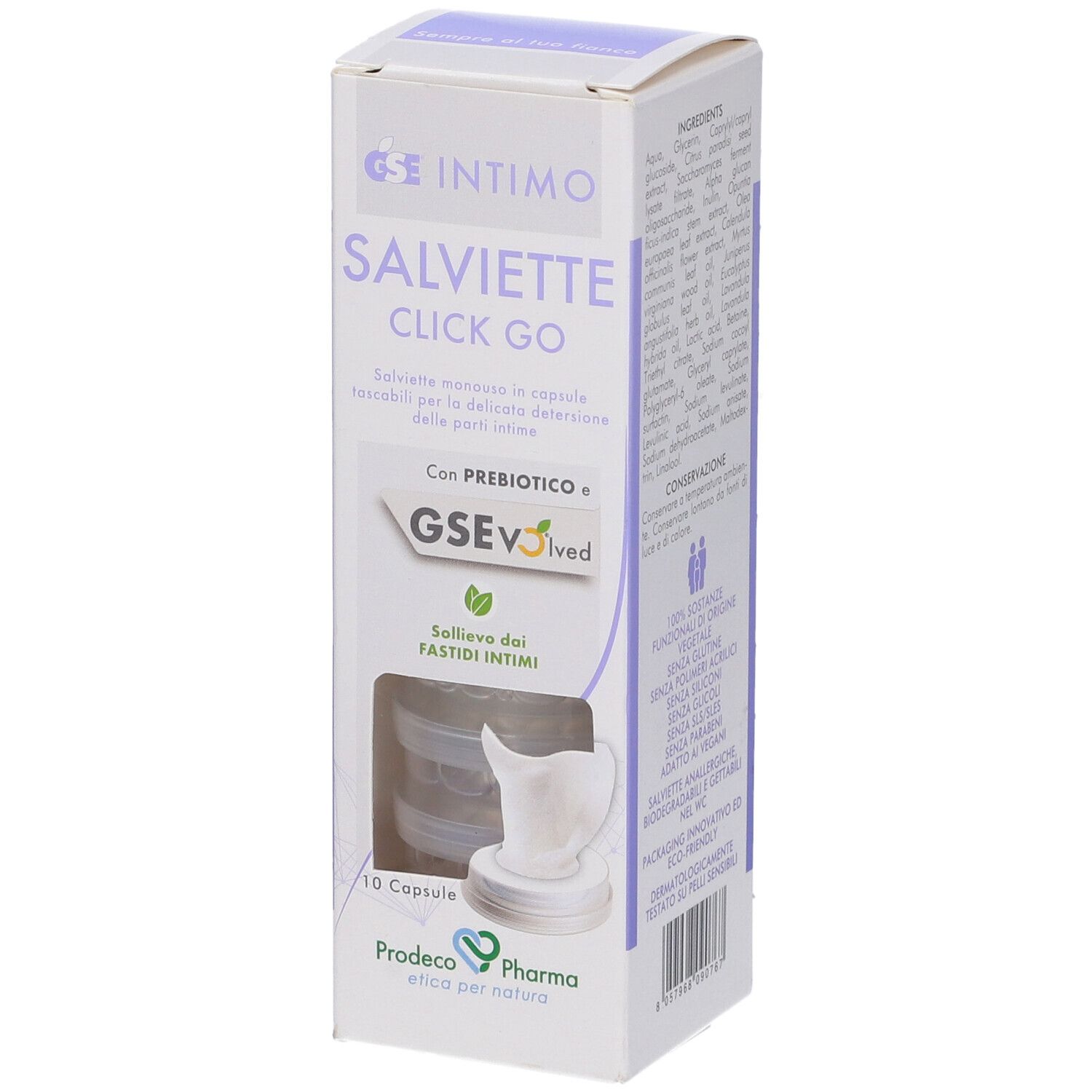 Gse Intimo Salviette Click Go 10 Pezzi 30 ml