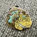 Disney Jewelry | Disney Princess Carousel Starter Set Belle In Yellow Gown Castle Pin 82943 | Color: Tan/Yellow | Size: Os