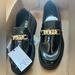 Zara Shoes | Brand New Black Zara Loafer With Gold Chain - Size 8.5 / 39 | Color: Black | Size: 8.5