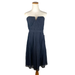 J. Crew Dresses | Nwt J. Crew Nadia Silk Chiffon Strapless Dress In Newport Navy Size 12 | Color: Blue | Size: 12