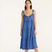 J. Crew Dresses | J.Cew Jersey Knit Tiered Keyhole Cotton Blue Midi Dress Size Medium | Color: Blue | Size: M