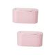 Toyvian 2 Pcs Wipe Warmer Portable Heaters Bottle Warmer Portable Wet Wipe Heater Paper Towel Dispenser Adult Diaper Warmer Battery Wet Tissue Constant Temperature Baby Abs Pink