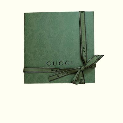 Gucci Storage & Organization | Gucci Magnetic Gift Box/Tissue Paper/ Ribbon | Color: Black/Green | Size: Os