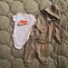 Nike Matching Sets | Euc Nike 3 Month Sweatsuit With Onesie Hunter Green, Orange, And White | Color: Green/Orange | Size: 0-3mb
