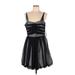 BCBGeneration Cocktail Dress - A-Line Sweetheart Sleeveless: Black Solid Dresses - Women's Size 12