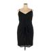 City Chic Casual Dress - Mini V-Neck Sleeveless: Black Solid Dresses - New - Women's Size 18 Plus