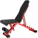 Workout Bench Utility Weight Benches Folding Weight Bench, Dumbbell Bench Crunches Auxiliary Bench, Movement Fitness Equipment Black Red