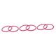 Sosoport 3 Pairs Yoga Exercise Armband Supplies Indoor Exercise Accessories Weighted Arm Rings Roller Skate Bag Exercise Hoops for Arms Small Yoga Hoop Metal Portable Fitness Pink