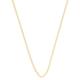 Jollys Jewellers Women's 9Carat Yellow Gold 17.75" Curb Chain/Necklace (1mm Wide) | One Of A Kind Ladies Necklace