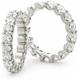 JTC LTD Sunshine Diamond Eternity Ring for Womens,1.00ct Natural Round Diamond U Prong Full Eternity Wedding Ring (White Gold, Q)