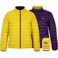 Mac in a Sac Polar II Womens Reversible Down Jacket - Yellow - Grape - S