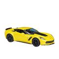 For:Die-Cast Automobiles For:1:24 Corvette 2014 Corvette Stingray Convertible Yellow Faux Alloy Model Car Collectible Decorations (Color : F)