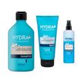 Pack 3 – Shampoo 400 ml, Mask Acond 200 ml, Acond Inst 250 ml. Hydra Hyaluronic Hair from Normal to Dry with Hyaluronic Acid, Niacinamide and Provitamin B5. Deliplus