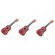 Toyvian 3pcs Mini Simulation Guitar Baby Toys Baby Guitar Toys for Ages 8-13 Instrument for Kids Toddler Ukulele 2 Year Old Musical Instruments Kids Christmas Abs Set Child