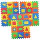 Vaguelly EVA Play Mat 180 Pcs Floor Geometric Mat Puzzle Colorful Kids Play Mat Geometric Puzzle Mats Shapes Puzzle Floor Mat Geometric Floor Mat Foam Play Mat Toddler Eva Number Toy Batch