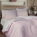 LERUUM Kingsize Duvet Cover Sets Floral/Leaf Bedding Reversible Blossom Bed Set Cotton Bedding Pink Lilac Coquette Quilt Cover Set (Kingsize Bedding, Lilac Bedding)