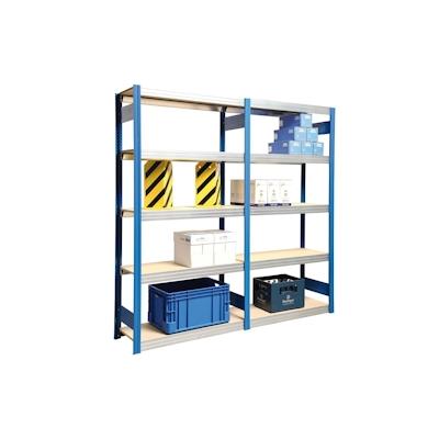 PROREGAL Weitspannregal FALKE | Medium-Duty | Grundregal | HxBxT 250x170x60cm | 6 Ebenen | Fachlast 250kg | Lichtgrau Image