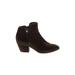 FRYE Ankle Boots: Brown Solid Shoes - Women's Size 6 - Almond Toe