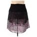 Pure Energy Casual Skirt: Purple Print Bottoms - Women's Size 3 Plus