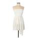 Rachel Pally Casual Dress - Mini Open Neckline Sleeveless: Ivory Print Dresses - Women's Size Large