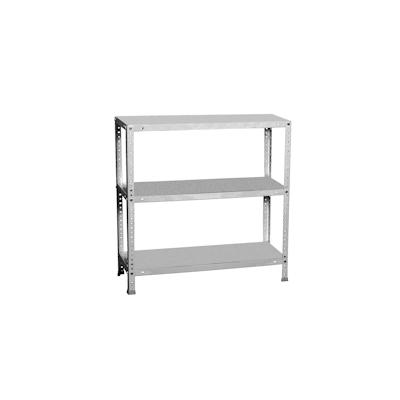 PROREGAL Schraubregal PANDA SMALL | HxBxT 100x80x40cm | Fachlast 100kg | Verzinkt | Regal Standregal Werkstattregal Lagerregal Kellerregal Image