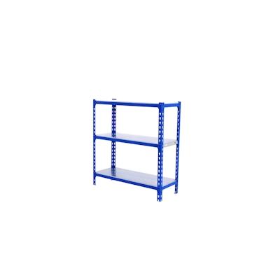 PROREGAL Schwerlastregal BABY METAL SHARK | HxBxT 90x90x30cm | Fachlast 180kg | Blau-Verzinkt | Regal Standregal Werkstattregal Lagerregal Image