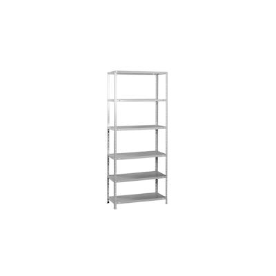PROREGAL Schraubregal PANDA TALL | HxBxT 200x80x40cm | 6 Fachböden | Fachlast 100kg | Grau | Regal Standregal Aufbewahrungsregal Image