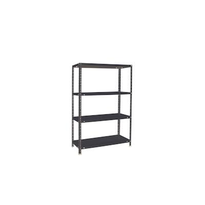PROREGAL Schraubregal PANDA MID | HxBxT 150x110x30cm | Fachlast 90kg | Anthrazit | Regal Standregal Werkstattregal Lagerregal Kellerregal Image