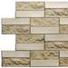 Dundee Deco Beige Brick PVC 3D Wall Panels, Decorative Wall Paneling