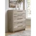 Signature Design by Ashley Hasbrick Tan Wide Chest of Drawers