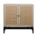 Rattan Cabinet With 2 Rattan Door, Storage, Built-in Adjustable Shelf, Metal Base Wood Cabinet, Free Standing Cabinets