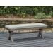 Signature Design by Ashley Hillside Barn Gray/Brown 54" Outdoor Dining Bench - 54.38" W x 18.75" D x 19.25" H