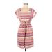 Old Navy Casual Dress Scoop Neck Short sleeves: Pink Print Dresses - Women's Size Medium