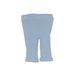 Janie and Jack Casual Pants - Elastic Straight Leg Elastic Waist: Blue Bottoms - Size 0-3 Month