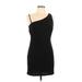 Lulus Casual Dress - Mini Scoop Neck Sleeveless: Black Print Dresses - New - Women's Size Large