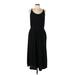 Torrid Casual Dress - Midi Scoop Neck Sleeveless: Black Print Dresses - Women's Size Large Plus
