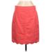 J. by J.Crew Casual Skirt: Red Solid Bottoms - Women's Size 6
