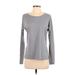 Nike Active T-Shirt: Gray Color Block Activewear - Women's Size X-Small