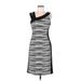 Joseph Ribkoff Casual Dress - Sheath: Black Stripes Dresses - Women's Size 6