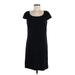 Martin + Osa Casual Dress - Shift: Black Solid Dresses - Women's Size 8
